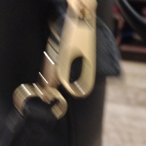 Black Tote Bag with Gold Bee Accent - Picture 13 of 16